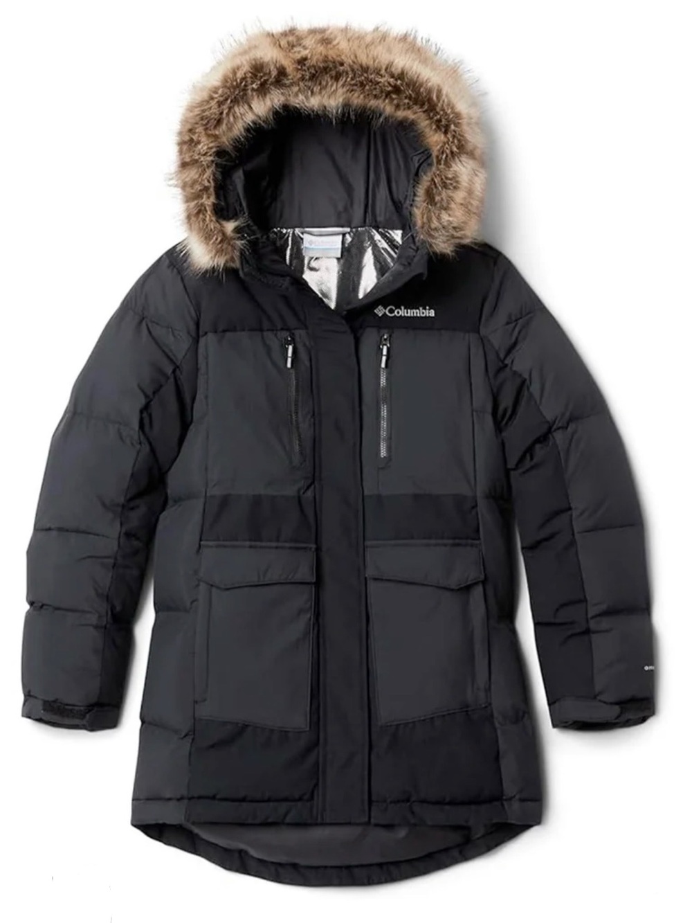 GIRL'S COLUMBIA MARQUAM PEAK FUSION PARKA Size M (10/12)